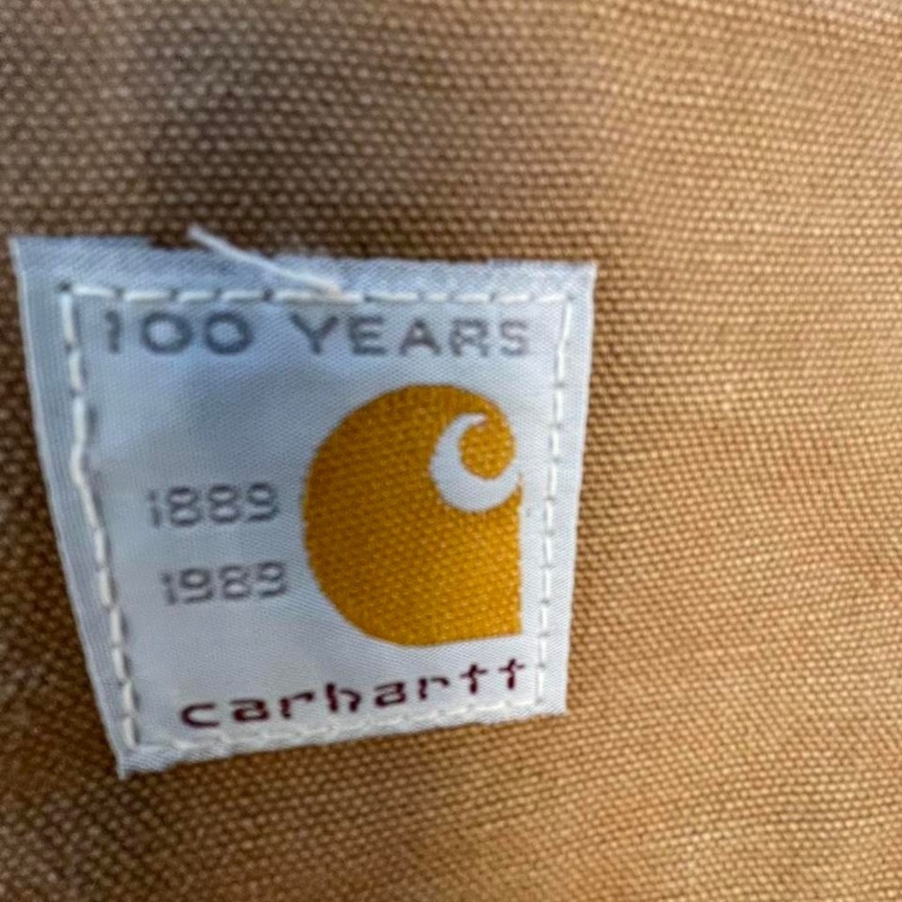 Tan Carhartt 40x34 VTG fully quilt lined work trousers - Picture 5 of 8